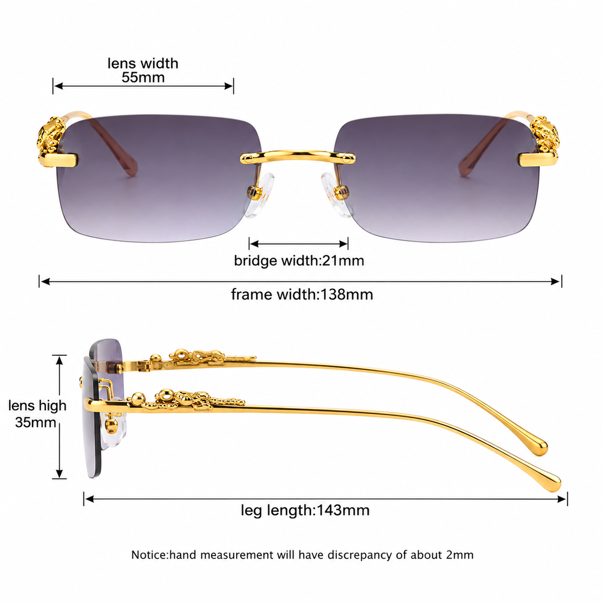 Slim Rectangle Sunglasses