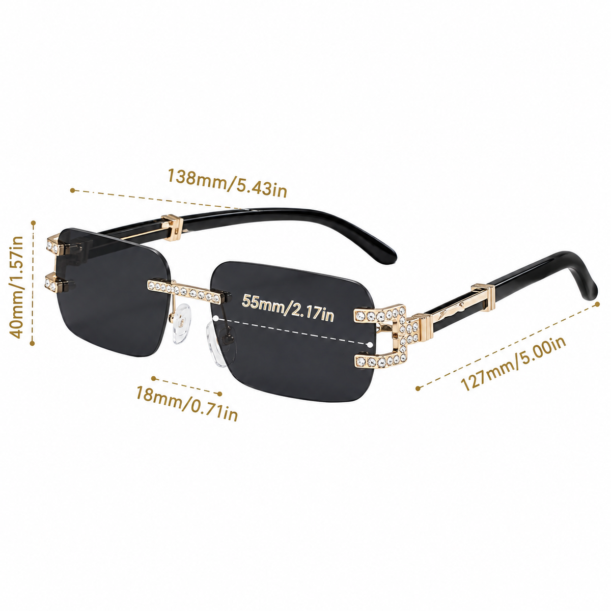Rimless Sunglasses