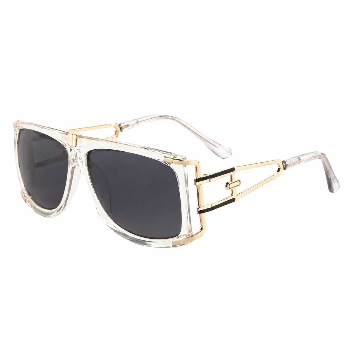 Clear Frame Square Sunglasses