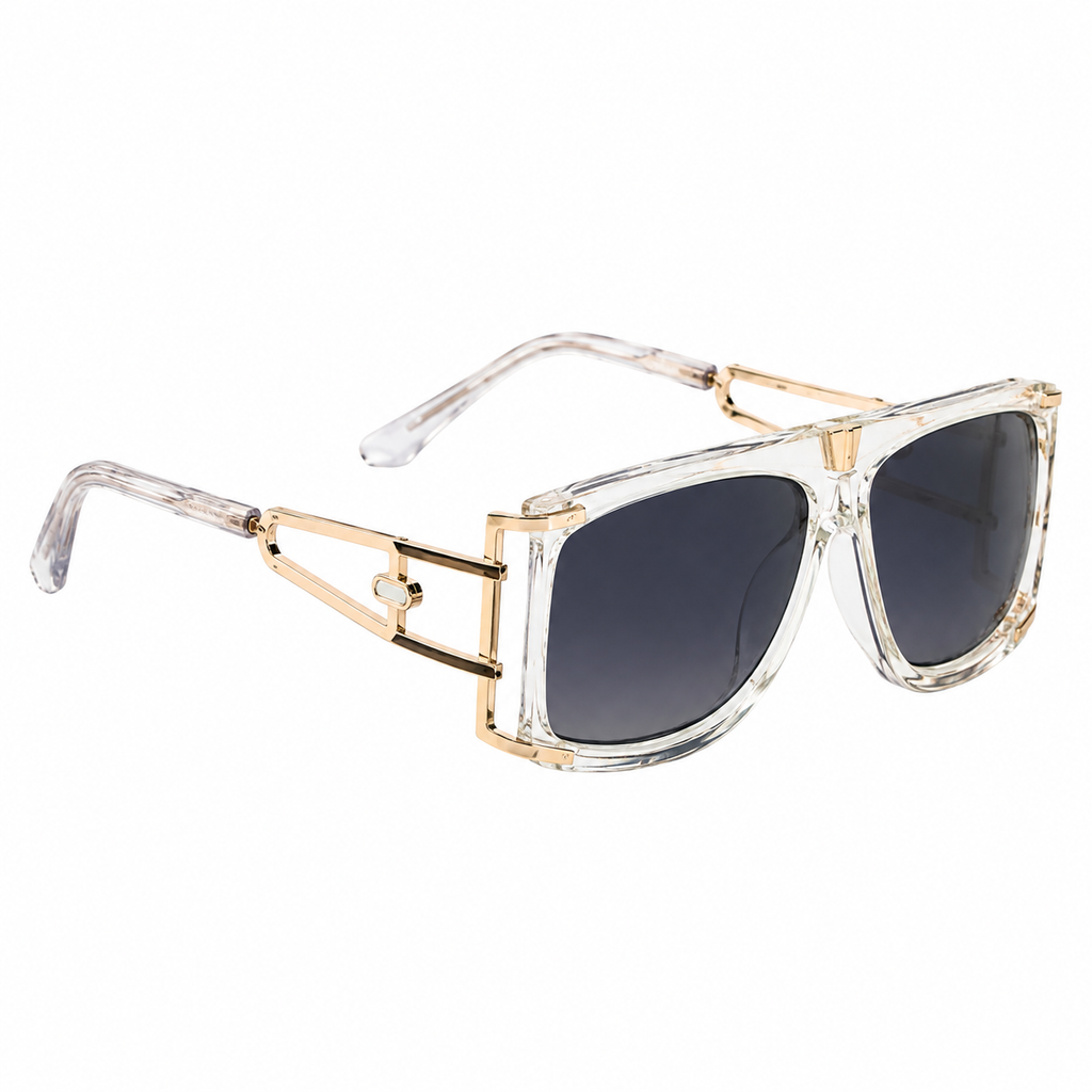 Clear Frame Square Sunglasses