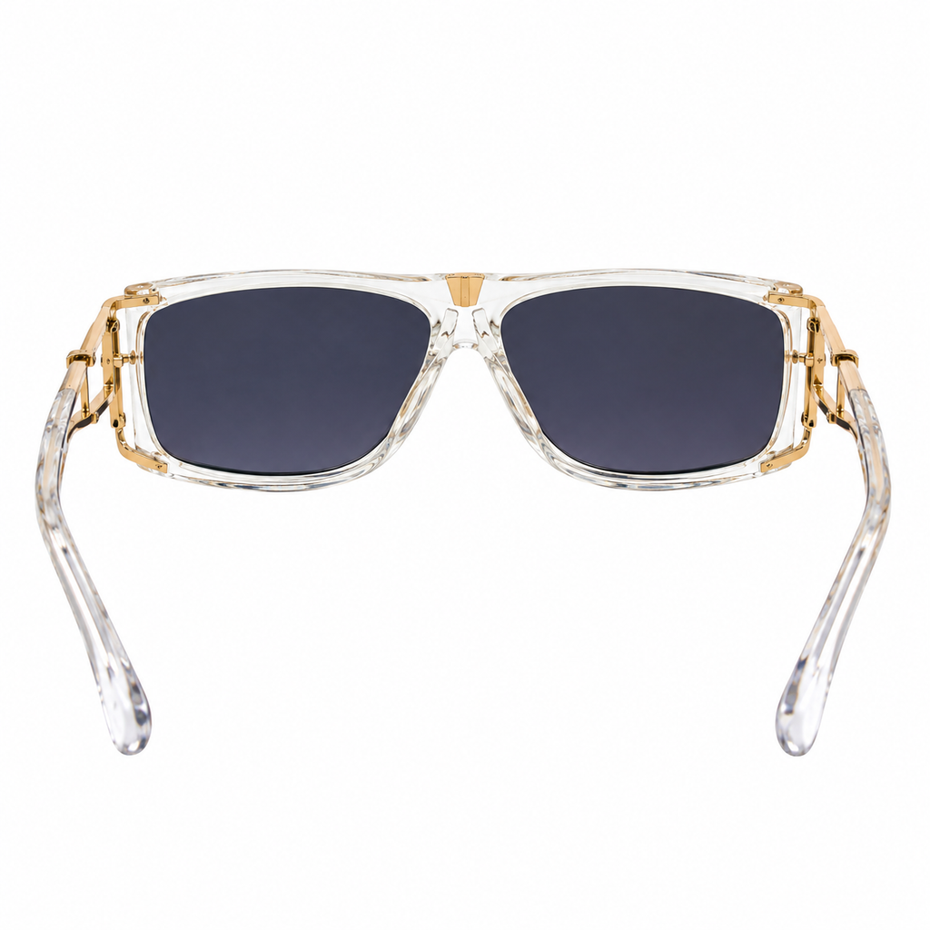 Clear Frame Square Sunglasses