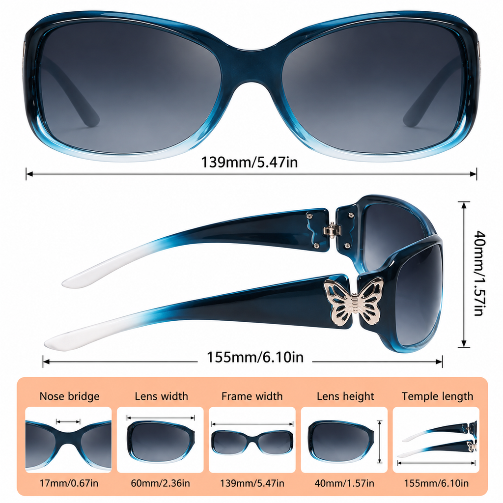 Butterfly Frame Sunglasses