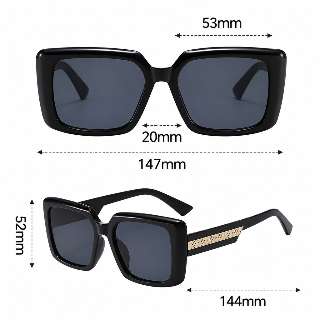 Bold Frame Statement Sunglasses