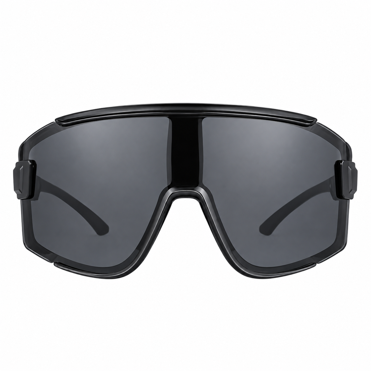 Futuristic Wrap Shield Sunglasses